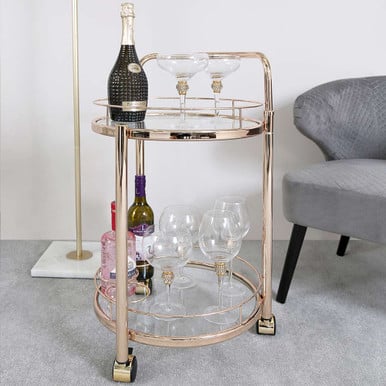 Furniture, Drinks Trolley, Entertainment Trolley, Glass Furniture, Land of Rugs, Modern furniture, Living Room Furniture, Glass Top Trolley, Gold Furniture